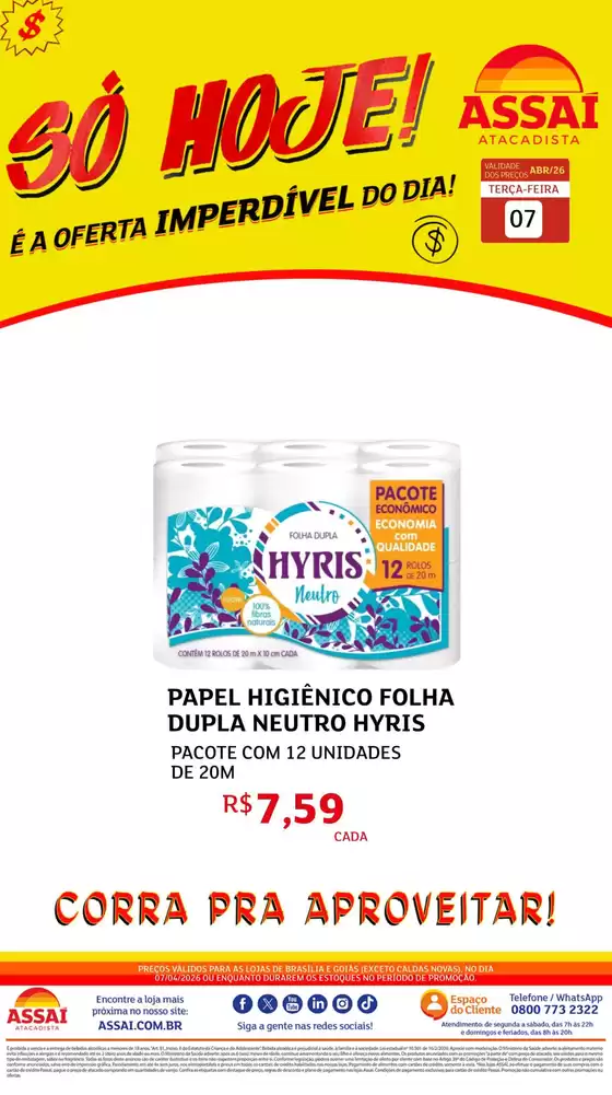 Catálogo Assaí Atacadista | Encarte Assaí Atacadista 45960-893 | 2026-04-07T00:00:00.000Z - 2026-04-07T00:00:00.000Z