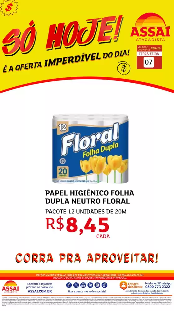 Catálogo Assaí Atacadista | Encarte Assaí Atacadista 45960-892 | 2026-04-07T00:00:00.000Z - 2026-04-07T00:00:00.000Z