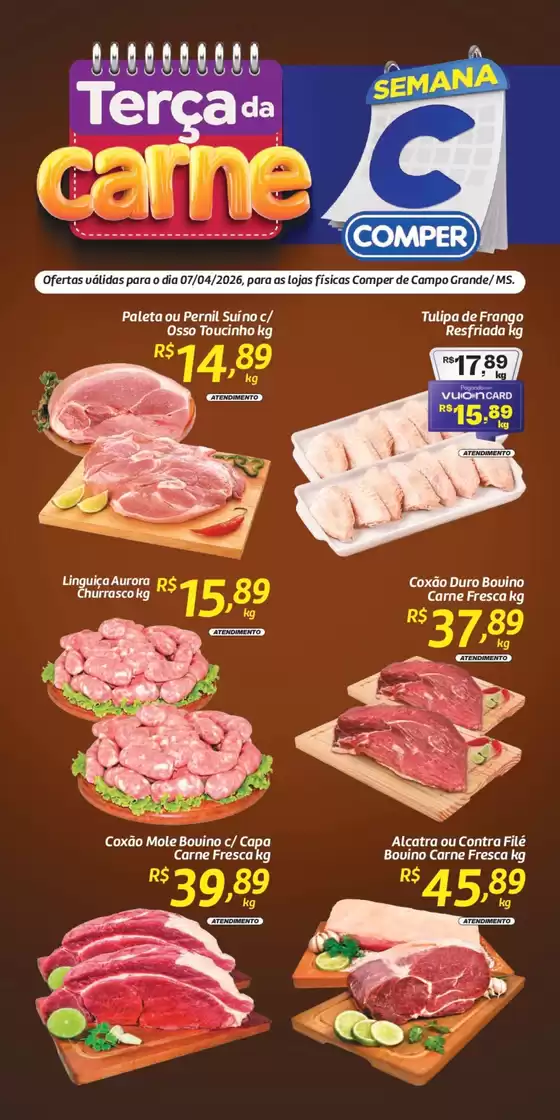 Catálogo Comper | Terça da Carne | 2026-04-07T00:00:00.000Z - 2026-04-07T00:00:00.000Z