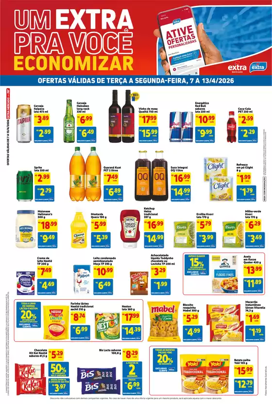 Catálogo Extra | Ofertas para caçadores de pechinchas | 2026-04-07T00:00:00.000Z - 2026-04-13T00:00:00.000Z