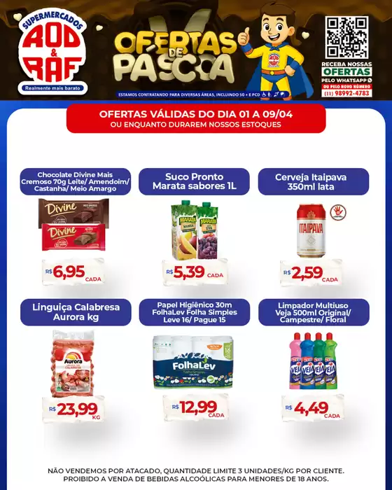 Catálogo Supermercados Rod e Raf | Encarte Supermercados Rod e Raf | 2026-04-01T00:00:00.000Z - 2026-04-09T00:00:00.000Z
