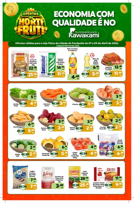 Catálogo Supermercados Kawakami | Ofertas - Penápolis | 2026-04-07T00:00:00.000Z - 2026-04-09T00:00:00.000Z