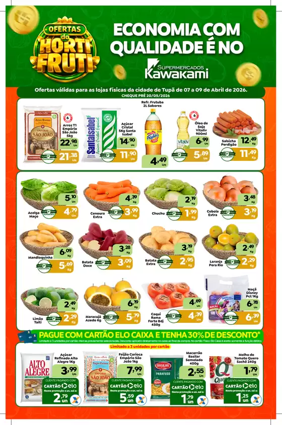 Catálogo Supermercados Kawakami | Ofertas - Tupã | 2026-04-07T00:00:00.000Z - 2026-04-09T00:00:00.000Z