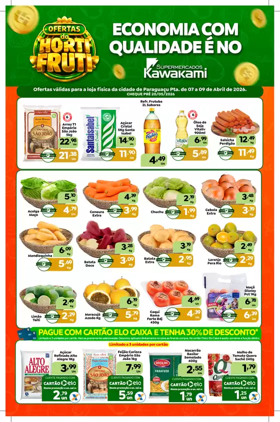 Catálogo Supermercados Kawakami | Ofertas - Paraguaçu Paulista | 2026-04-07T00:00:00.000Z - 2026-04-09T00:00:00.000Z