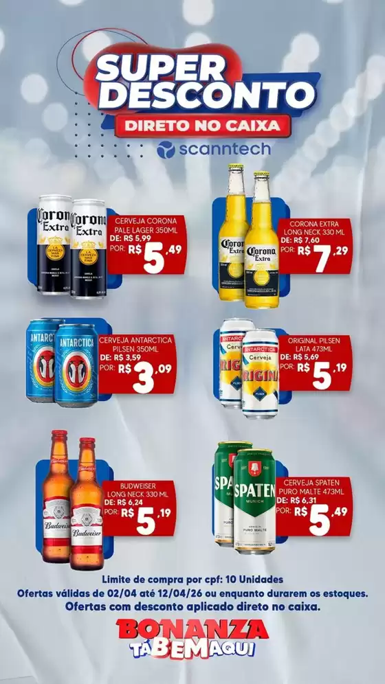 Catálogo Bonanza Supermercados | Super Desconto | 2026-04-08T00:00:00.000Z - 2026-04-12T00:00:00.000Z