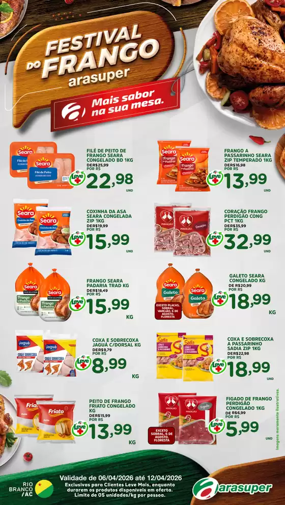 Catálogo Araújo Supermercados | FESTIVAL DO FRANGO | 2026-04-06T00:00:00.000Z - 2026-04-12T00:00:00.000Z