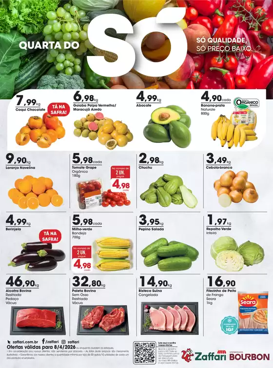 Catálogo Zaffari | Ofertas Quarta do Só | 2026-04-08T00:00:00.000Z - 2026-04-08T00:00:00.000Z