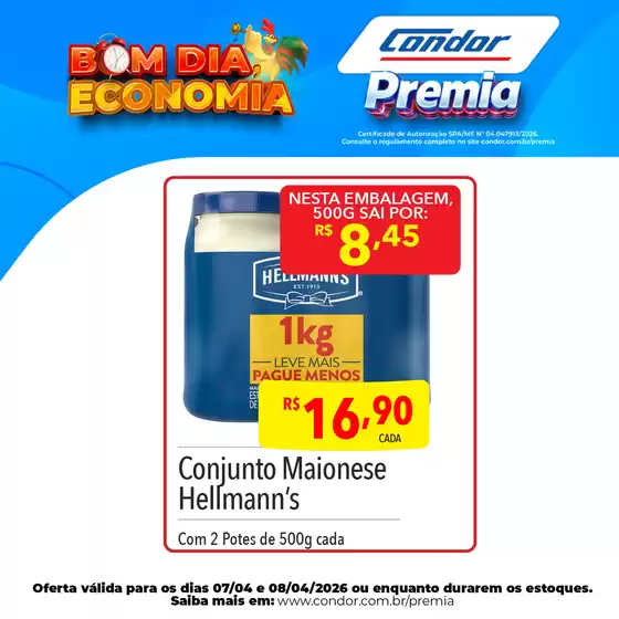 Catálogo Supermercados Condor | Nossas melhores pechinchas | 2026-04-07T00:00:00.000Z - 2026-04-08T00:00:00.000Z