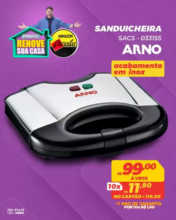 Catálogo Armazém Paraíba em Ponte Alta | Ofertas especiais atraentes para todos | 2026-04-01T00:00:00.000Z - 2026-04-12T00:00:00.000Z