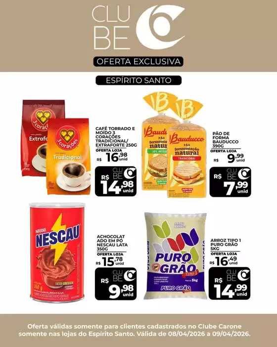 Catálogo Carone | Melhores ofertas para compradores econômicos | 2026-04-08T00:00:00.000Z - 2026-04-09T00:00:00.000Z