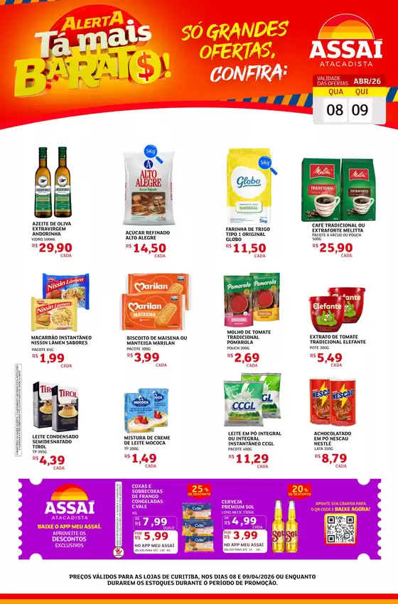 Catálogo Assaí Atacadista | Encarte Assaí Atacadista 45150-120 | 2026-04-08T00:00:00.000Z - 2026-04-09T00:00:00.000Z