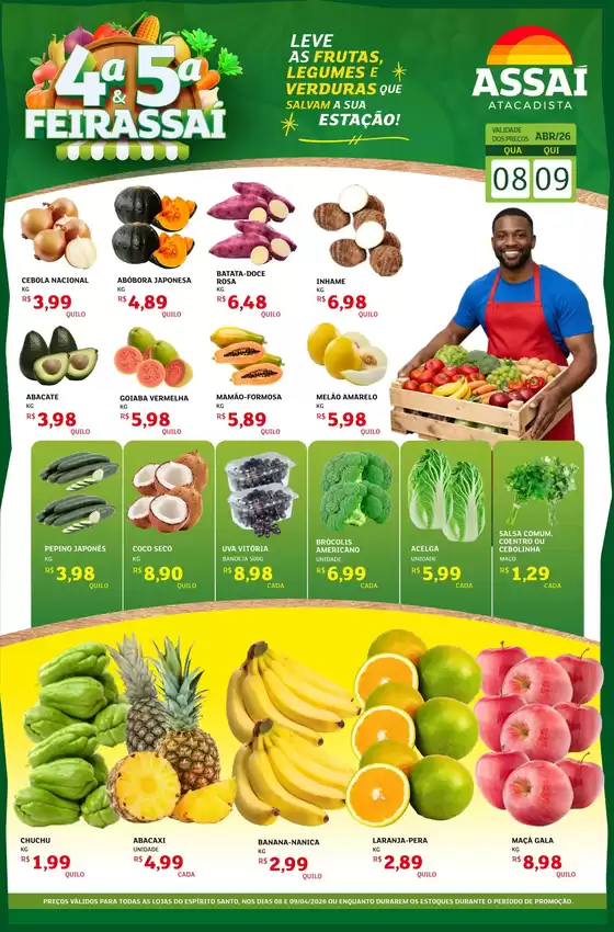 Catálogo Assaí Atacadista | Encarte Assaí Atacadista 45839 | 2026-04-08T00:00:00.000Z - 2026-04-09T00:00:00.000Z