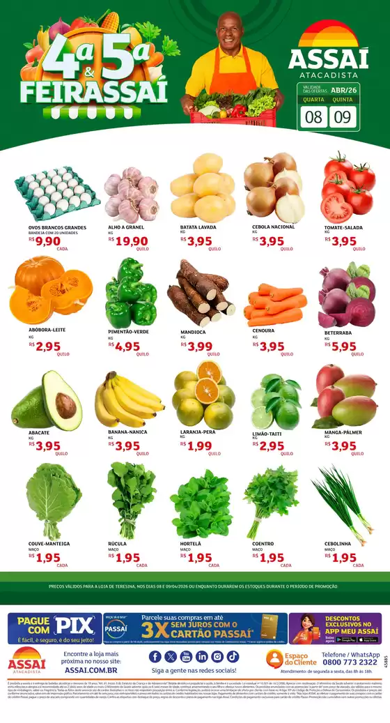 Catálogo Assaí Atacadista | Encarte Assaí Atacadista 45885-693 | 2026-04-08T00:00:00.000Z - 2026-04-09T00:00:00.000Z