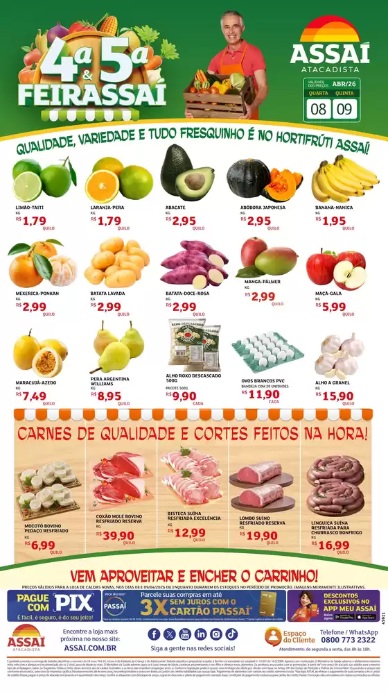 Catálogo Assaí Atacadista | Encarte Assaí Atacadista 45911-19 | 2026-04-08T00:00:00.000Z - 2026-04-09T00:00:00.000Z