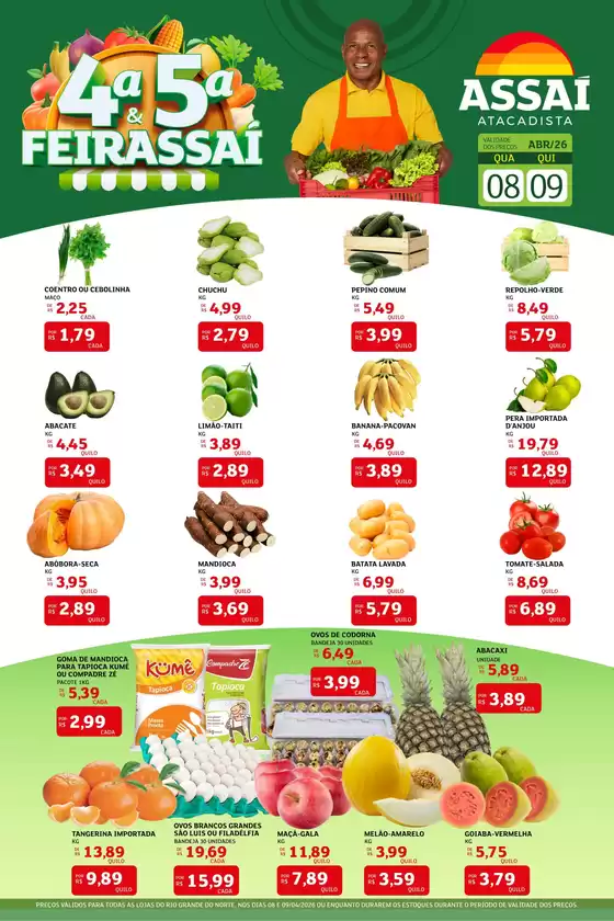 Catálogo Assaí Atacadista | Encarte Assaí Atacadista 45773-590 | 2026-04-08T00:00:00.000Z - 2026-04-09T00:00:00.000Z