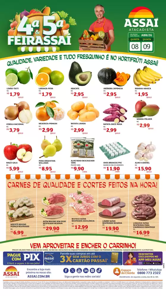 Catálogo Assaí Atacadista | Encarte Assaí Atacadista 45911-21 | 2026-04-08T00:00:00.000Z - 2026-04-09T00:00:00.000Z