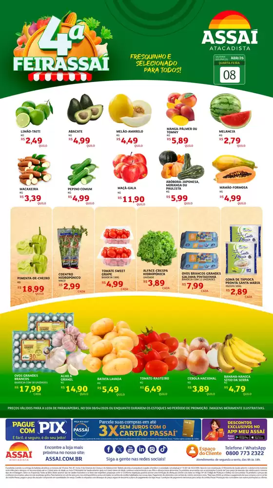 Catálogo Assaí Atacadista | Encarte Assaí Atacadista 45891-64 | 2026-04-08T00:00:00.000Z - 2026-04-08T00:00:00.000Z