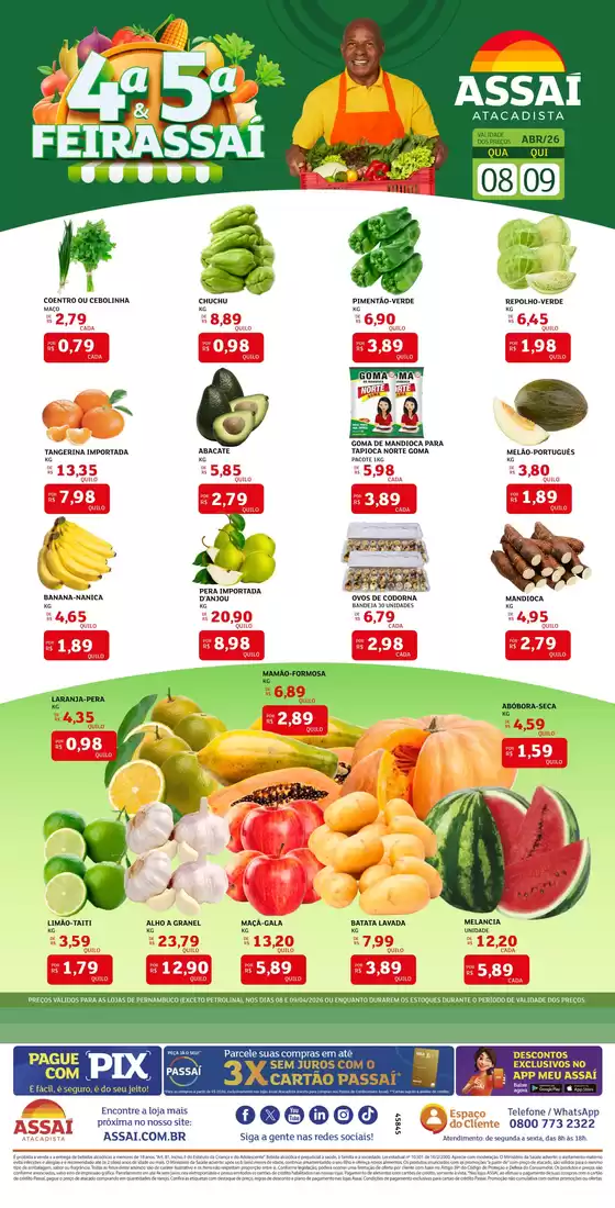 Catálogo Assaí Atacadista | Encarte Assaí Atacadista 45835-589 | 2026-04-08T00:00:00.000Z - 2026-04-09T00:00:00.000Z