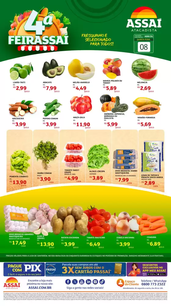 Catálogo Assaí Atacadista | Encarte Assaí Atacadista 45891-65 | 2026-04-08T00:00:00.000Z - 2026-04-08T00:00:00.000Z