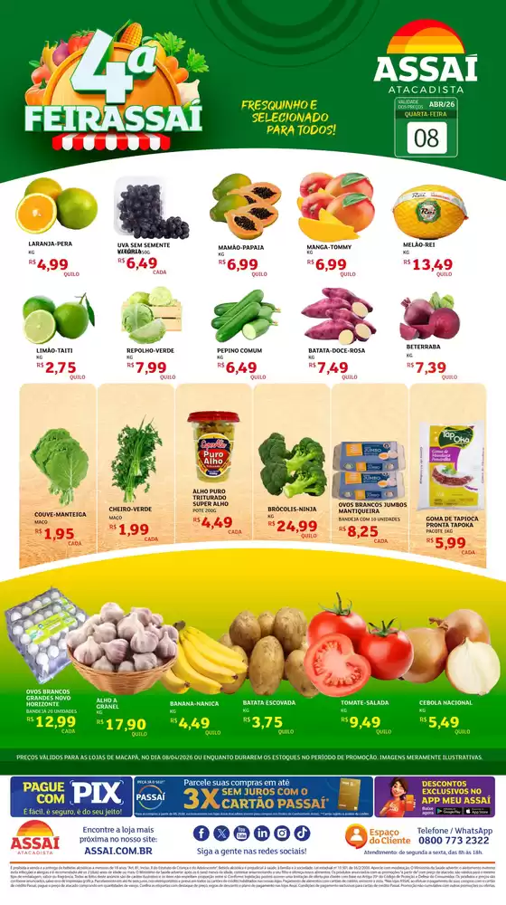 Catálogo Assaí Atacadista | Encarte Assaí Atacadista 45891-442 | 2026-04-08T00:00:00.000Z - 2026-04-08T00:00:00.000Z