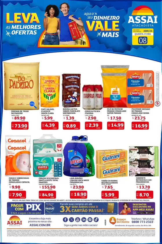Catálogo Assaí Atacadista | Encarte Assaí Atacadista 45919-564 | 2026-04-08T00:00:00.000Z - 2026-04-08T00:00:00.000Z