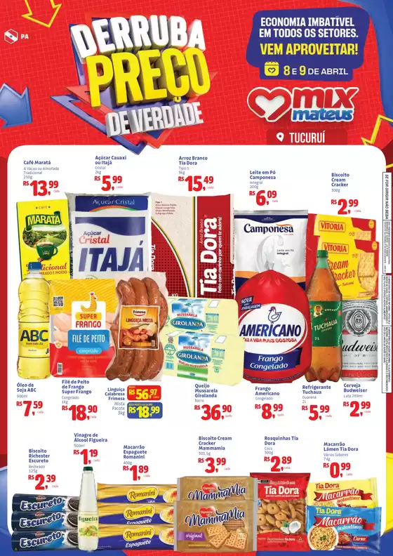 Catálogo Supermercados Mateus | Derruba Preço | 2026-04-08T00:00:00.000Z - 2026-04-09T00:00:00.000Z