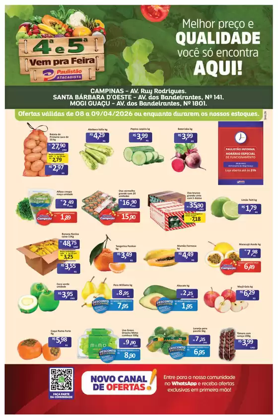 Catálogo Paulistão Atacadista | Nossas melhores ofertas para você | 2026-04-08T00:00:00.000Z - 2026-04-09T00:00:00.000Z