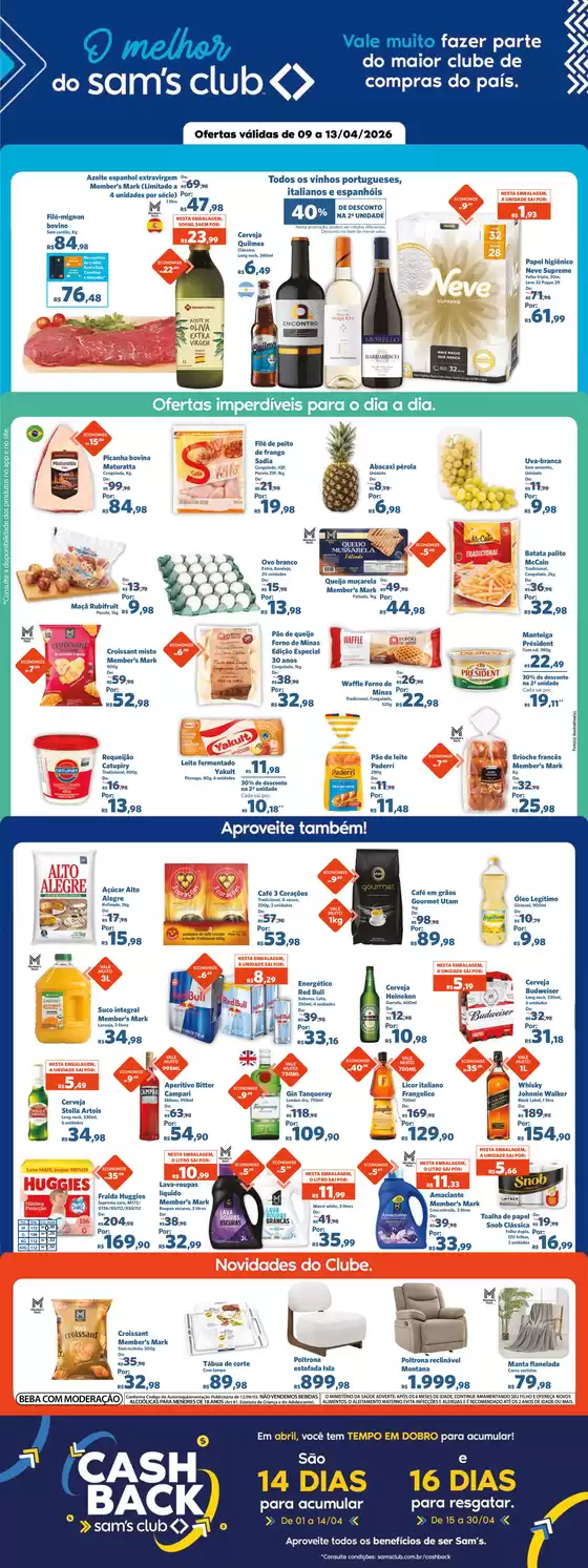 Catálogo Sam's Club | Grandes descontos em produtos selecionados | 2026-04-09T00:00:00.000Z - 2026-04-13T00:00:00.000Z