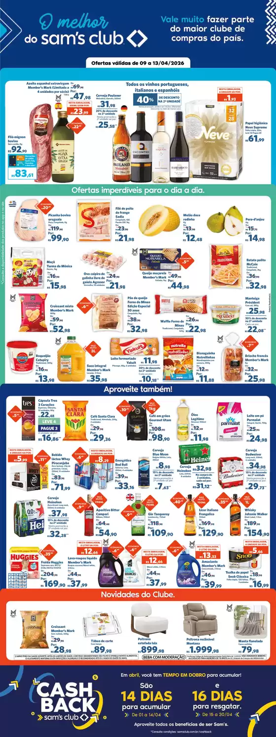 Catálogo Sam's Club | Melhores ofertas e descontos | 2026-04-09T00:00:00.000Z - 2026-04-13T00:00:00.000Z