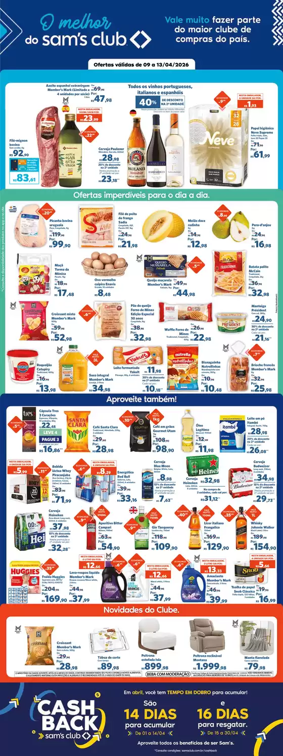 Catálogo Sam's Club | Ofertas especiais para você | 2026-04-09T00:00:00.000Z - 2026-04-13T00:00:00.000Z