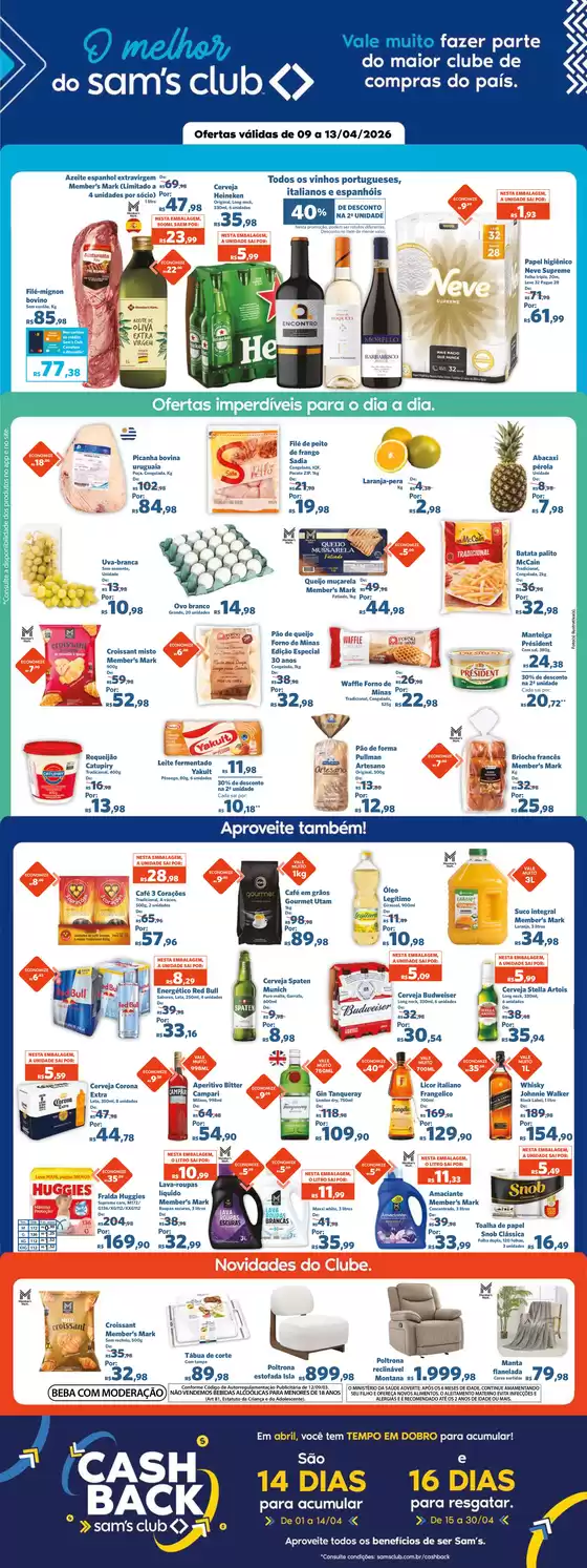 Catálogo Sam's Club | Melhores ofertas para todos os caçadores de pechinchas | 2026-04-09T00:00:00.000Z - 2026-04-13T00:00:00.000Z