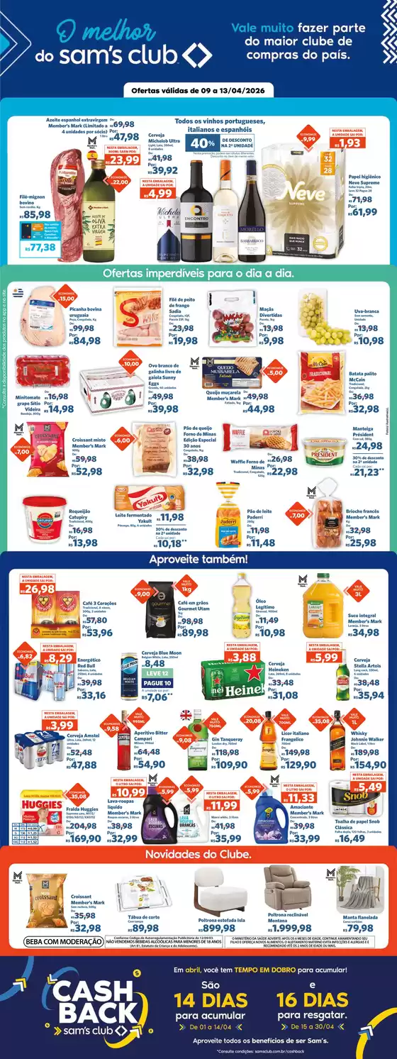 Catálogo Sam's Club | Ampla seleção de ofertas | 2026-04-09T00:00:00.000Z - 2026-04-13T00:00:00.000Z