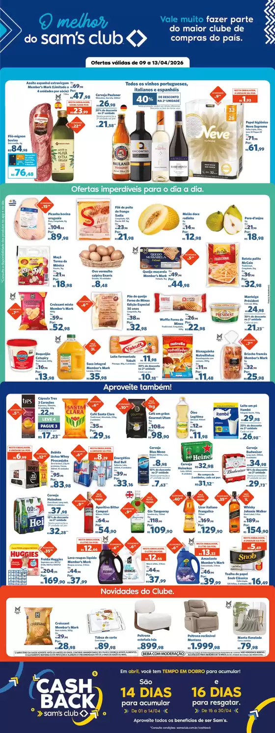 Catálogo Sam's Club | Ofertas e promoções atuais | 2026-04-09T00:00:00.000Z - 2026-04-13T00:00:00.000Z