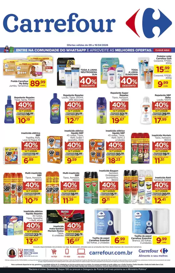 Catálogo Carrefour em Dumont | Descontos e promoções | 2026-04-09T00:00:00.000Z - 2026-04-15T00:00:00.000Z