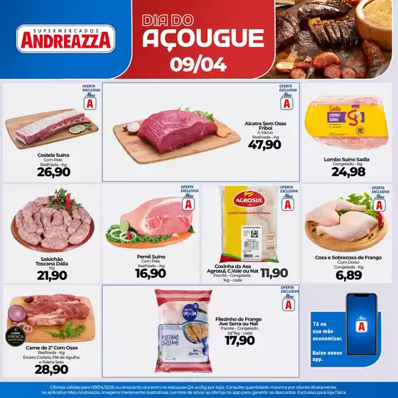 Catálogo Supermercados Andreazza | Melhores ofertas para compradores econômicos | 2026-04-09T00:00:00.000Z - 2026-04-09T00:00:00.000Z