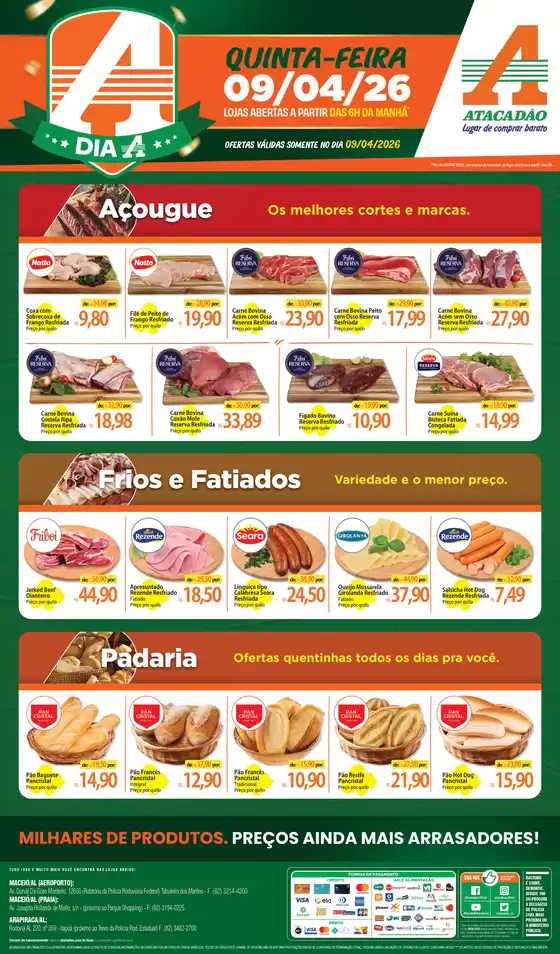 Catálogo Atacadão | Atacadão - Dia A - Padaria, açougue e fatiados | 2026-04-09T00:00:00.000Z - 2026-04-09T00:00:00.000Z