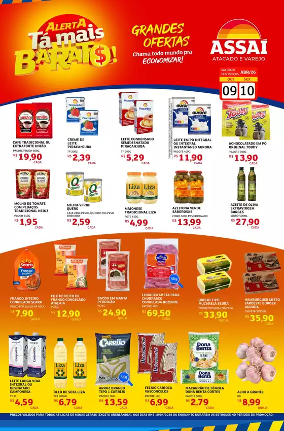Catálogo Assaí Atacadista | Encarte Assaí Atacadista 45644-676 | 2026-04-09T00:00:00.000Z - 2026-04-10T00:00:00.000Z