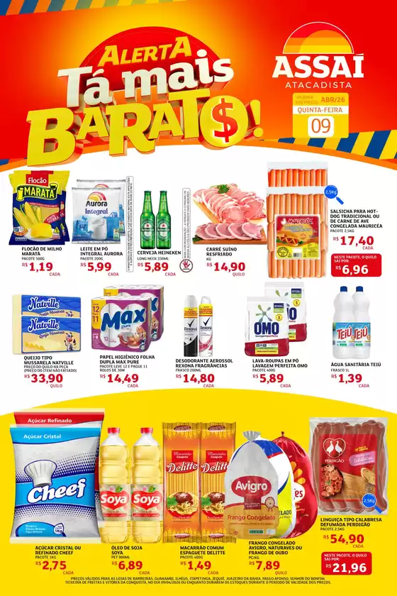 Catálogo Assaí Atacadista | Encarte Assaí Atacadista 45469-670 | 2026-04-09T00:00:00.000Z - 2026-04-09T00:00:00.000Z