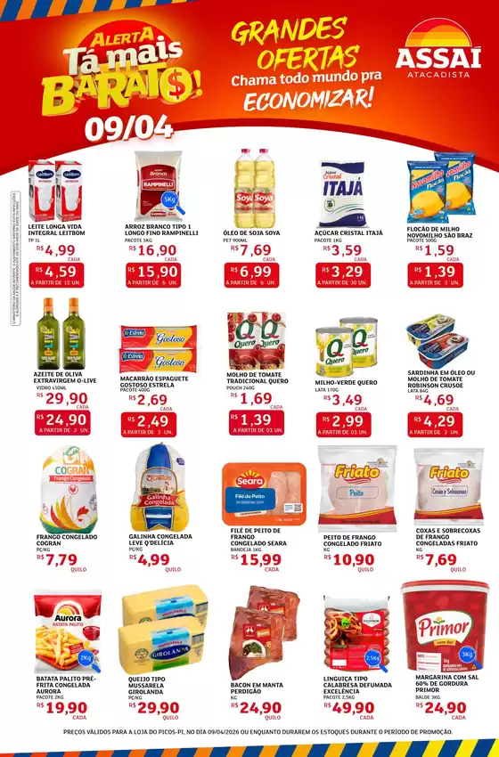 Catálogo Assaí Atacadista | Encarte Assaí Atacadista 45913-531 | 2026-04-09T00:00:00.000Z - 2026-04-09T00:00:00.000Z