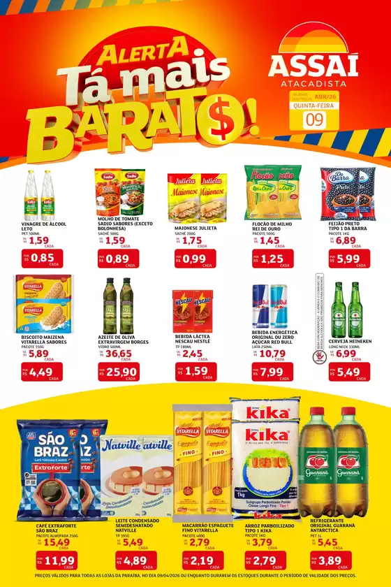 Catálogo Assaí Atacadista | Encarte Assaí Atacadista 45658-562 | 2026-04-09T00:00:00.000Z - 2026-04-09T00:00:00.000Z