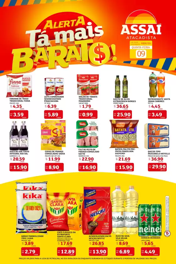 Catálogo Assaí Atacadista | Encarte Assaí Atacadista 45658-757 | 2026-04-09T00:00:00.000Z - 2026-04-09T00:00:00.000Z