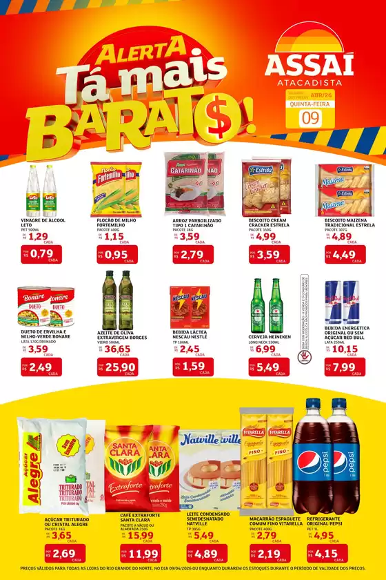 Catálogo Assaí Atacadista | Encarte Assaí Atacadista 45658-564 | 2026-04-09T00:00:00.000Z - 2026-04-09T00:00:00.000Z