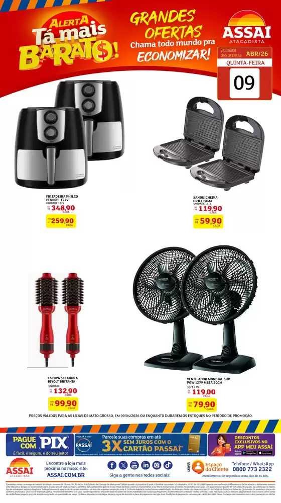 Catálogo Assaí Atacadista | Encarte Assaí Atacadista 46055-38 | 2026-04-09T00:00:00.000Z - 2026-04-09T00:00:00.000Z