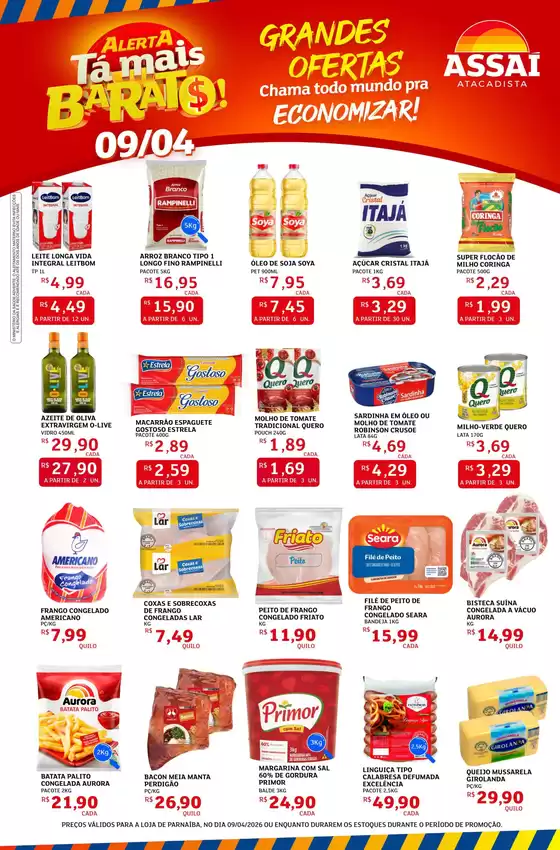 Catálogo Assaí Atacadista | Encarte Assaí Atacadista 46069-112 | 2026-04-09T00:00:00.000Z - 2026-04-09T00:00:00.000Z