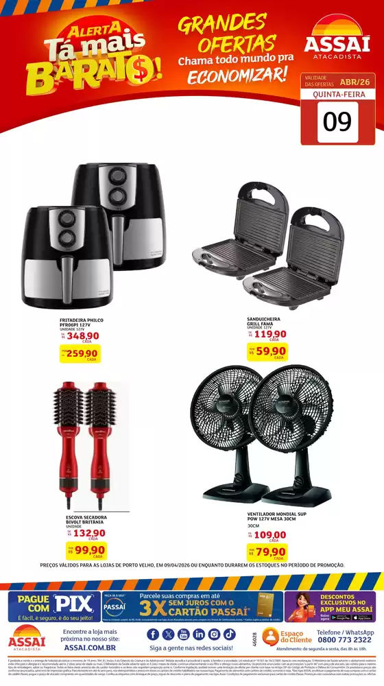 Catálogo Assaí Atacadista | Encarte Assaí Atacadista 46055-39 | 2026-04-09T00:00:00.000Z - 2026-04-09T00:00:00.000Z
