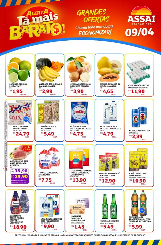 Catálogo Assaí Atacadista | Encarte Assaí Atacadista 46063-115 | 2026-04-09T00:00:00.000Z - 2026-04-09T00:00:00.000Z