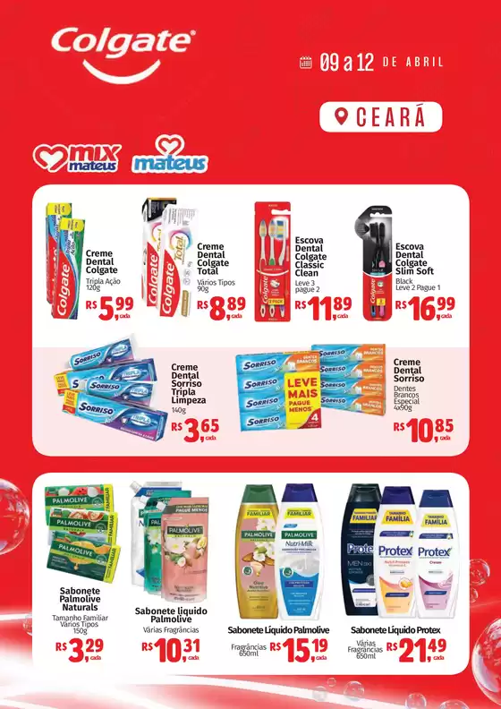 Catálogo Supermercados Mateus | Exclusivo Colgate | 2026-04-09T00:00:00.000Z - 2026-04-12T00:00:00.000Z