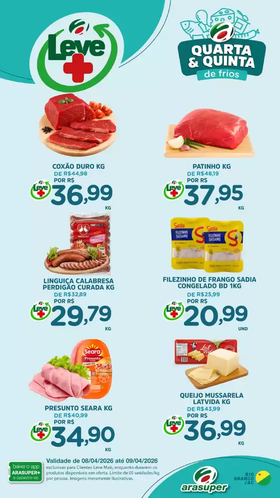 Catálogo Araújo Supermercados | Quarta e Quinta | 2026-04-08T00:00:00.000Z - 2026-04-09T00:00:00.000Z