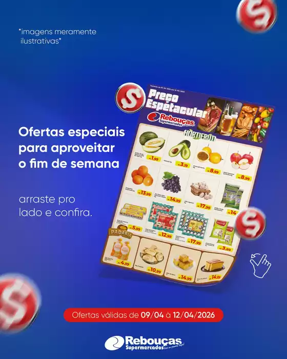 Catálogo Rebouças Supermercados | Encarte Rebouças Supermercados | 2026-04-09T00:00:00.000Z - 2026-04-12T00:00:00.000Z