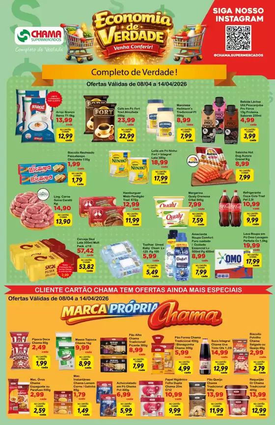 Catálogo Chama Supermercados | Ampla seleção de ofertas | 2026-04-08T00:00:00.000Z - 2026-04-14T00:00:00.000Z